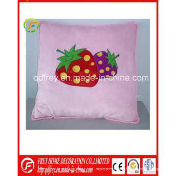 Hot Sale Plush Soft Coussin carré avec fraise